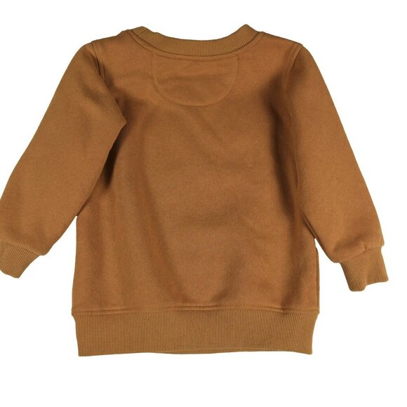 Timberland Kids Boys Crewneck Sweater with Emboss 3D Logo in Classic brown 24M - Picture 2 of 6